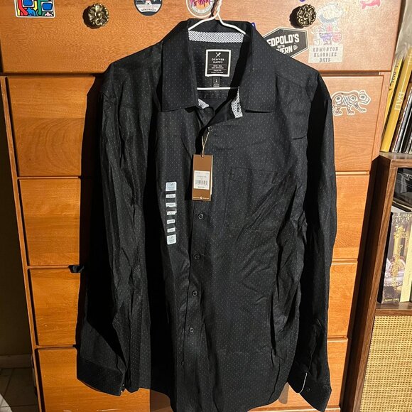 Denver Hayes Dress Shirt – Black Micro-Dot  NWT - Picture 1 of 4